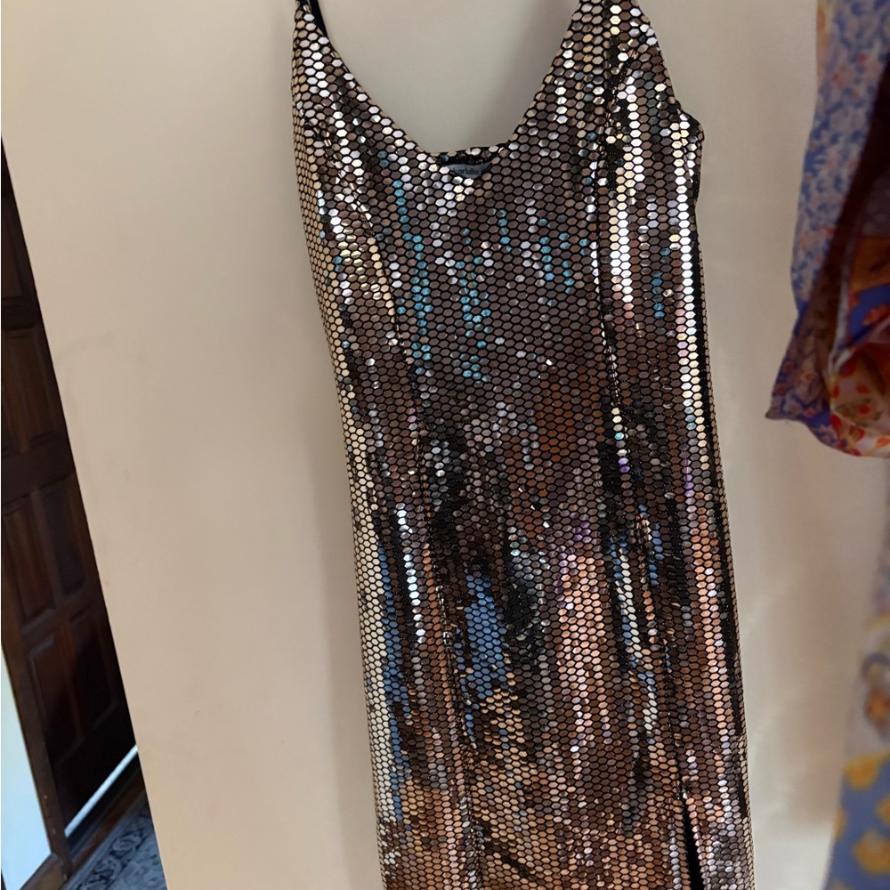 Charlotte Russe Gold Sequin Top